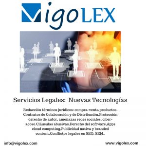 Asesoramiento Legal Nuevas tecnologías.